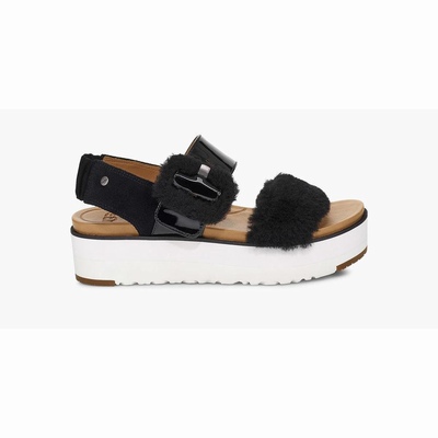 Sandálias UGG Le Fluff Mulher Pretas | PT-BGKJS